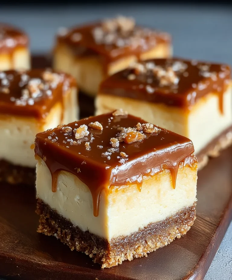 Decadent Dulce de Leche Cheesecake Bars-Sweet Treat