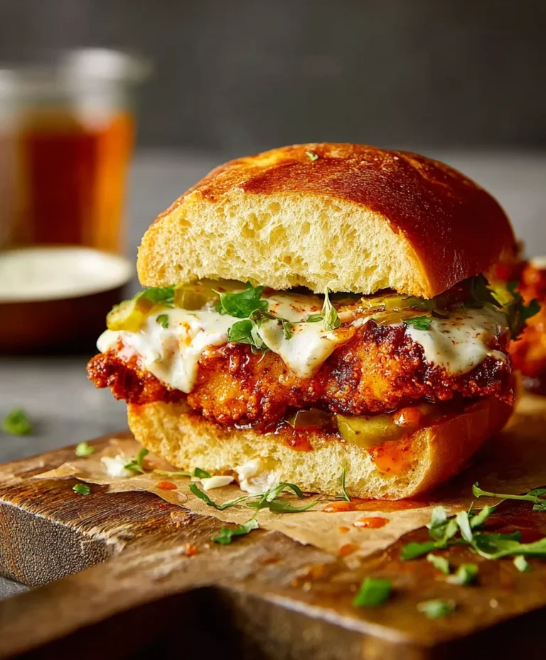 Spicy Baked Nashville Hot Beef Sandwich Recipe