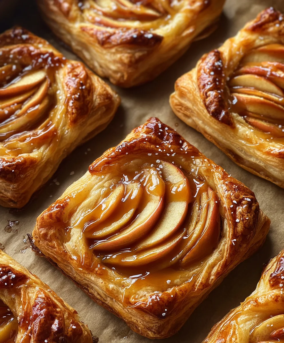 Caramel Apple Puff Pastry Delights-Easy Fall Treat