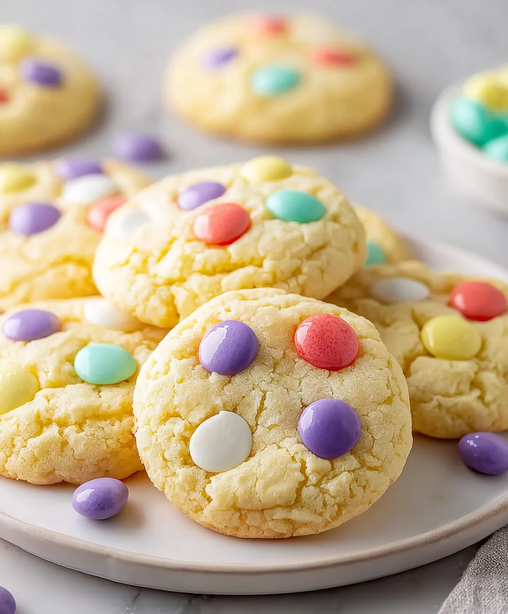 Easy Easter Cake Mix Cookies-Festive & Fun!