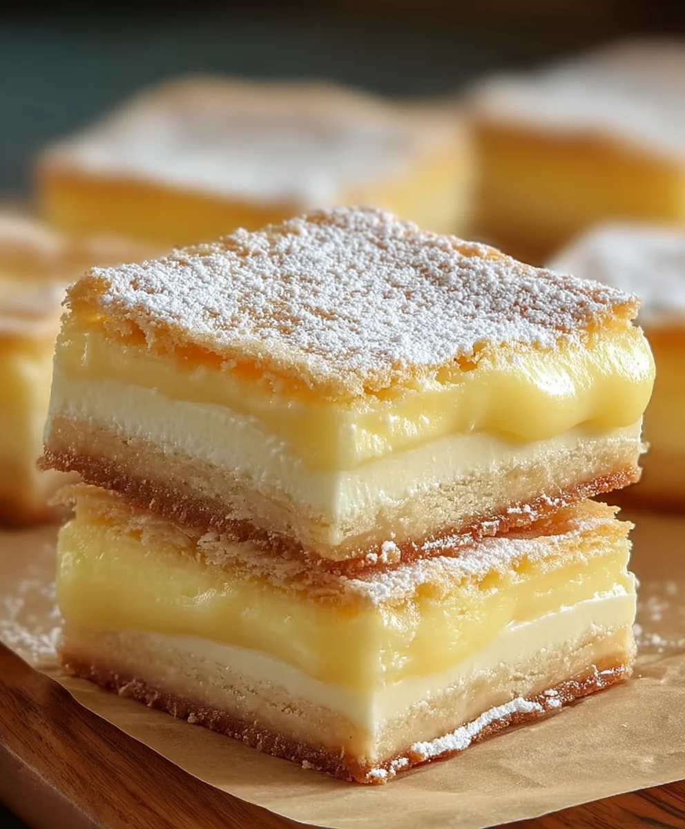 Delicious Vanilla Custard Cream Squares Recipe