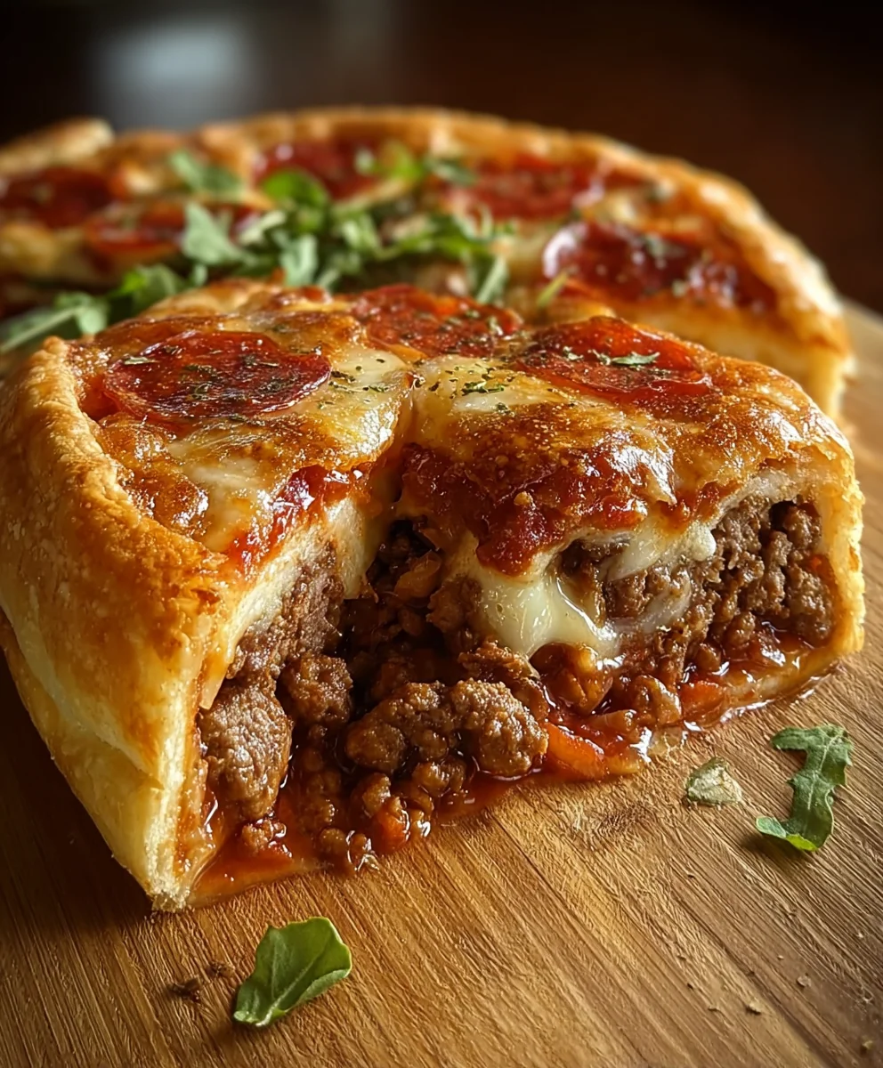 Pizza Burger Pie-The Ultimate Beef Recipe