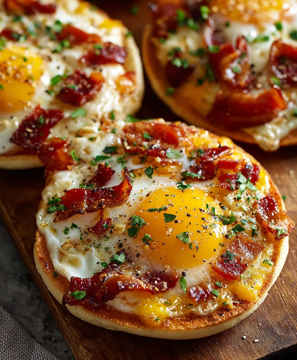 Easy English Muffin Breakfast Pizza Recipe