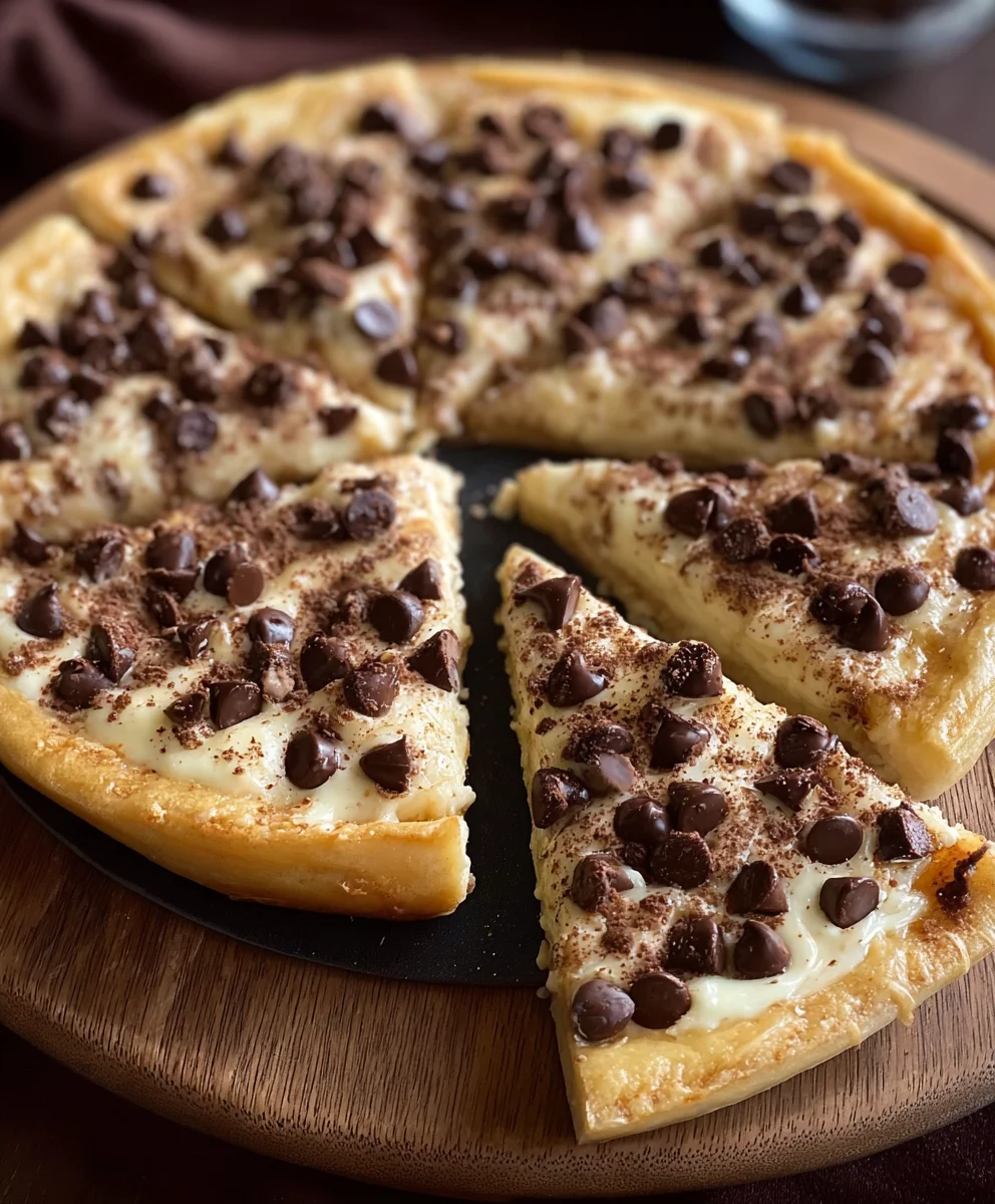 Easy Chocolate Chip Dessert Pizza Recipe-Family Favorite