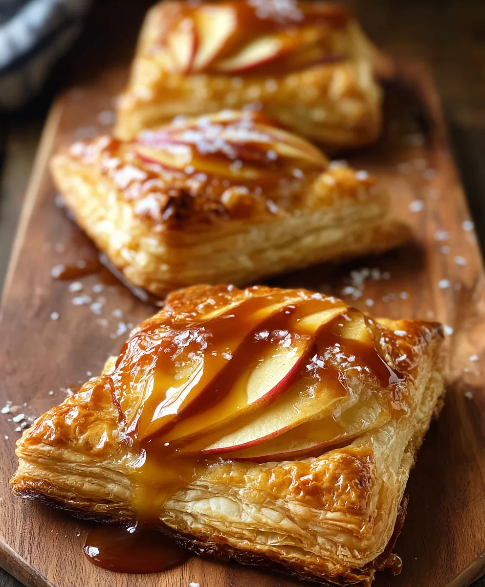 Caramel Apple Puff Pastry Delights-Easy Fall Treat