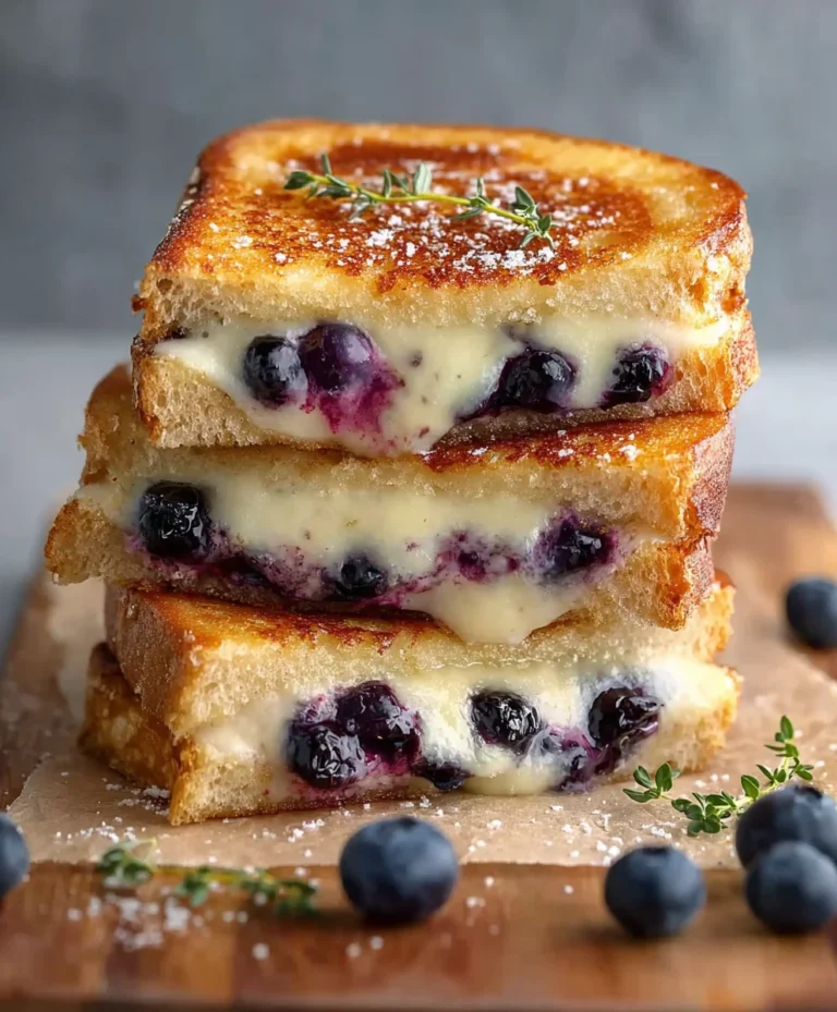 Crispy Blueberry Grilled Cheese – Sweet-Savory Delight