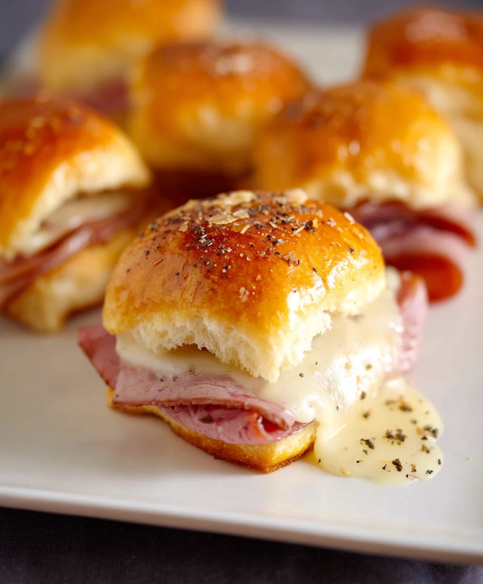 Beef Beef Ham Cheese Sliders - Ultimate Party Appetizer