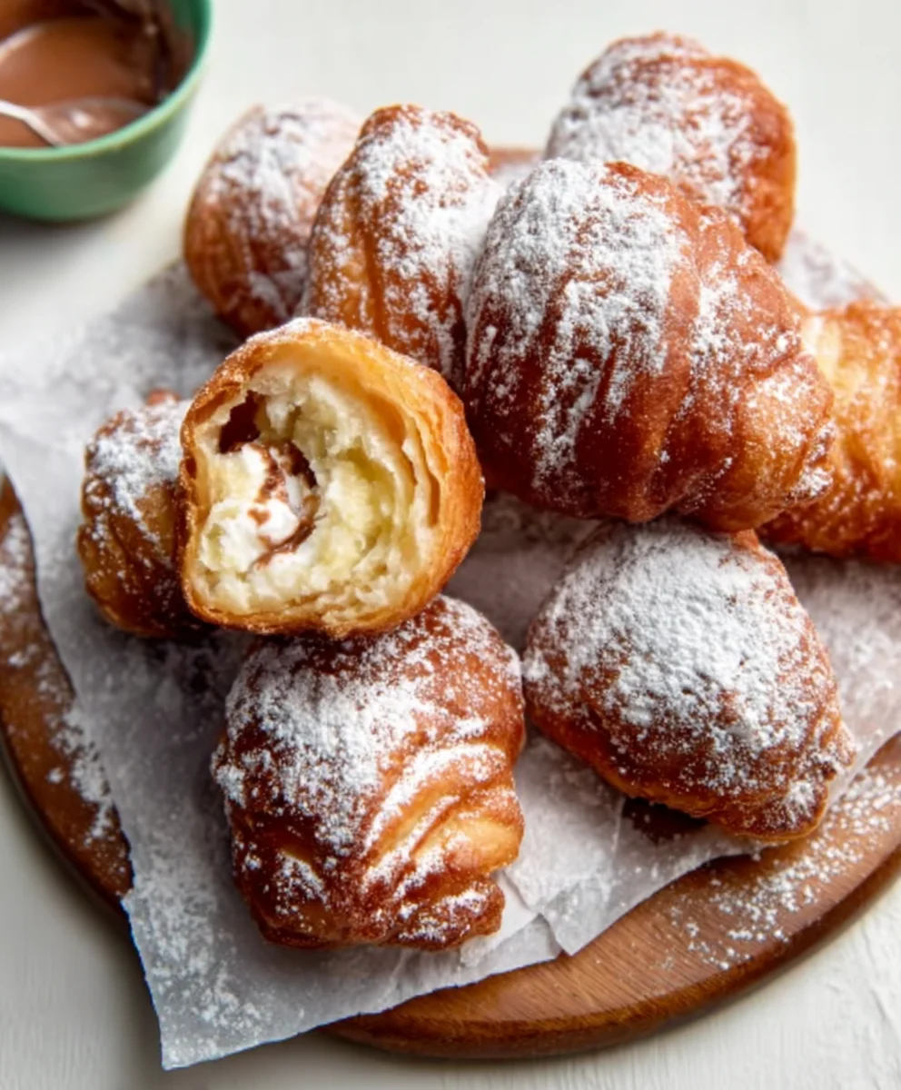 Fried Croissant Beignets - Easy Sweet Pastry Recipe