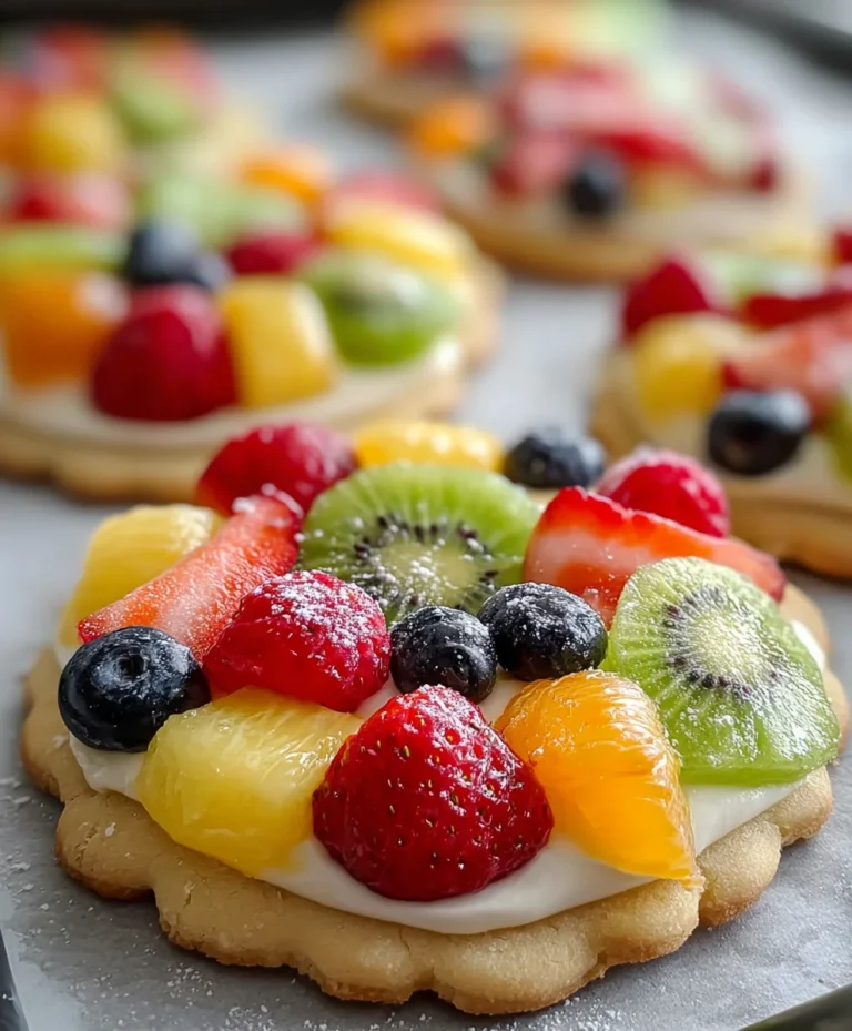 Fruity Pizza Cookies- A Delicious No-Bake Dessert