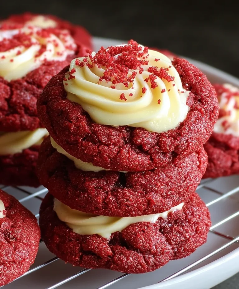 Cream Cheese Red Velvet Cookies – Chewy & Delicious