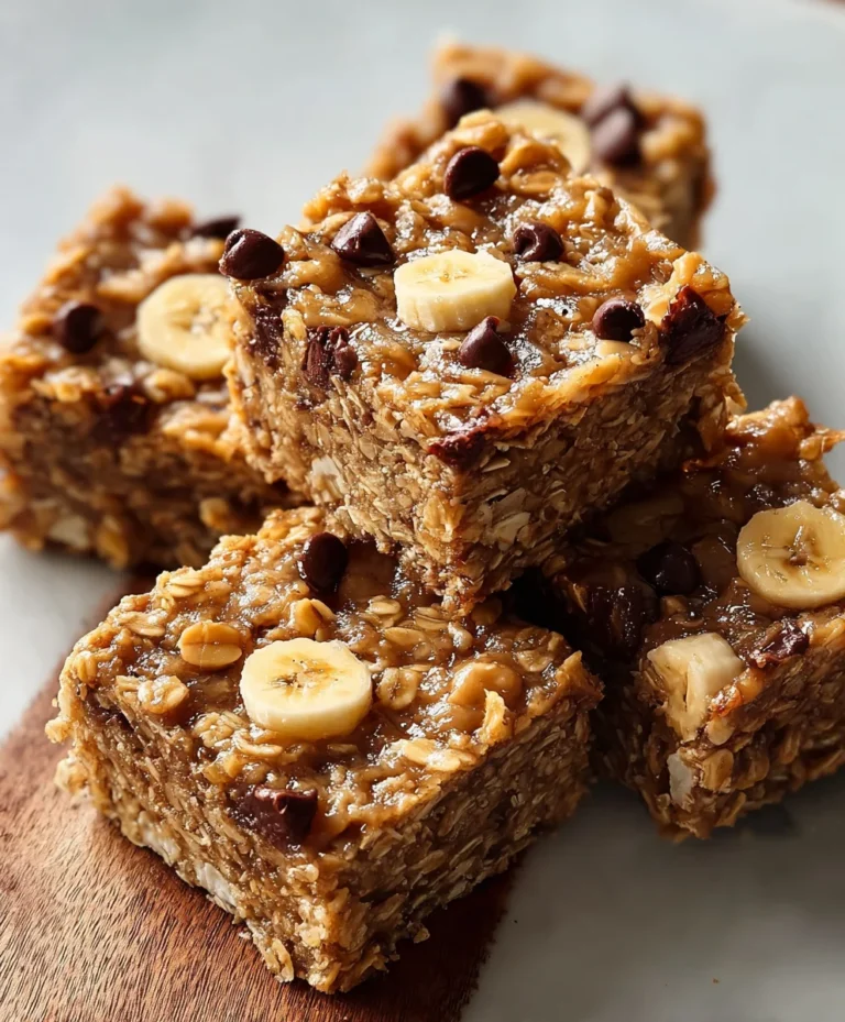 Easy Banana Oat Breakfast Bars-Quick Healthy Snack