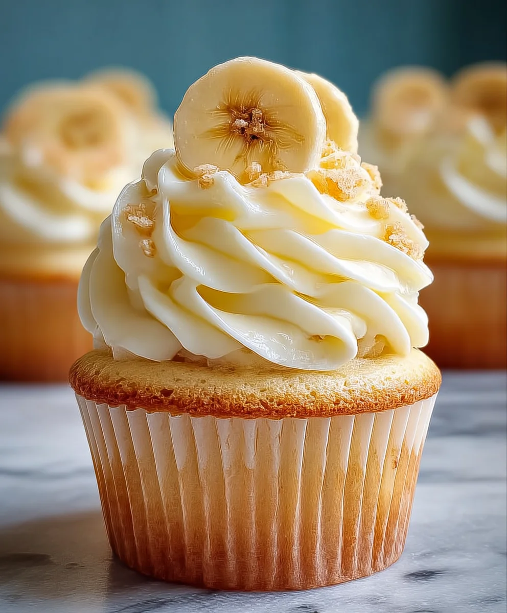 Banana Pudding Cupcakes - Delicious Creamy Dessert