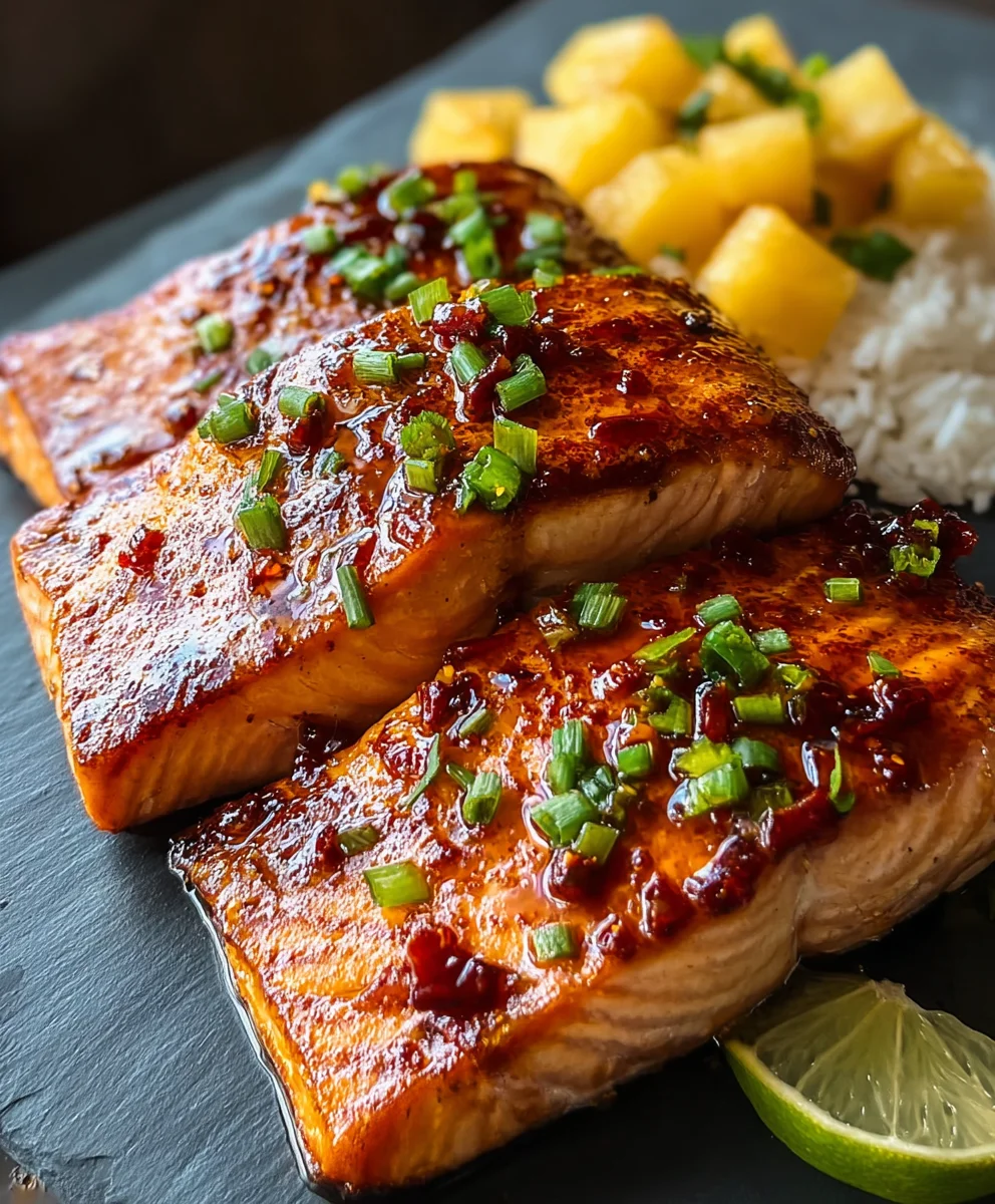 Pineapple Chipotle Salmon - Sweet Spicy Grilled Fish