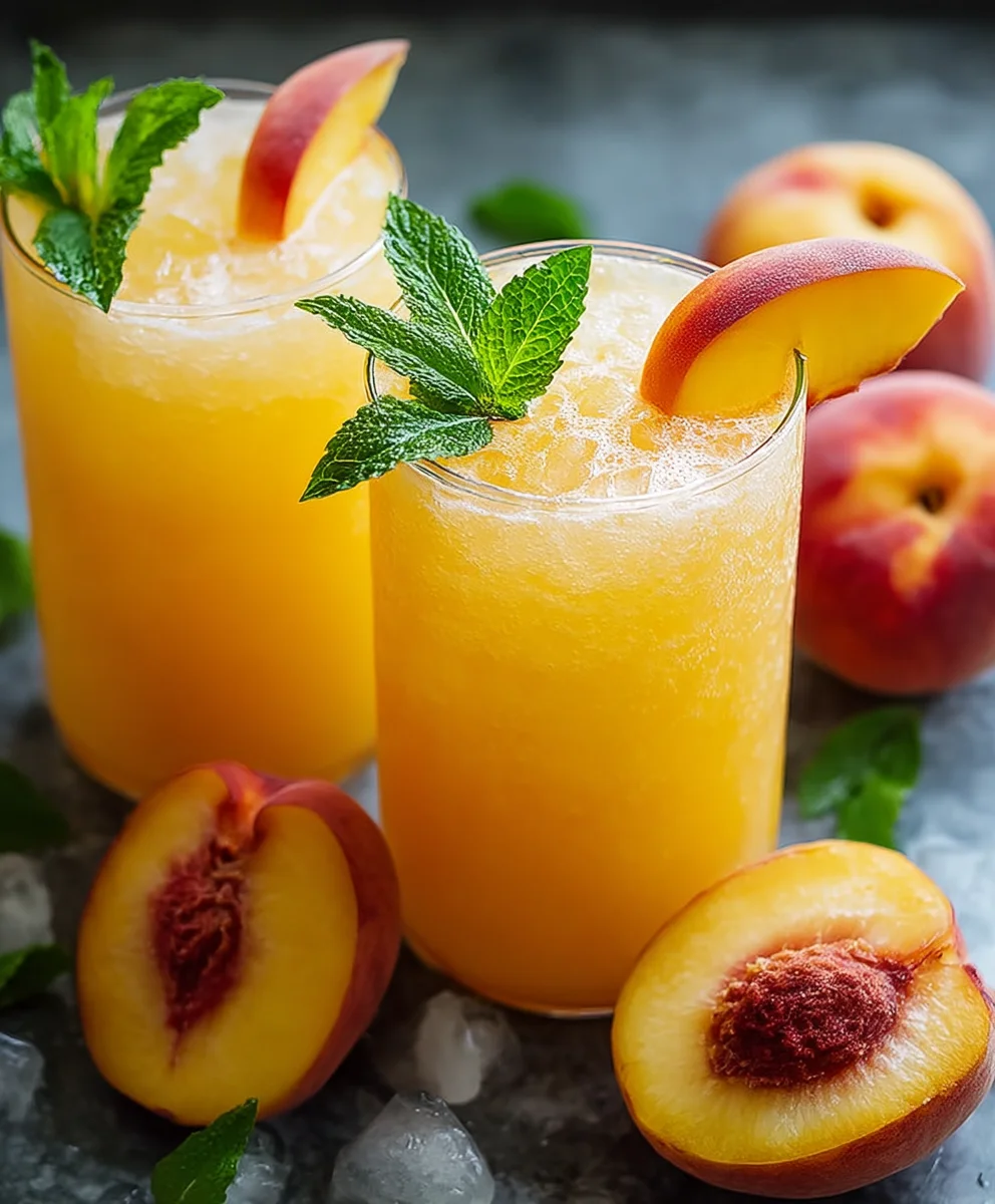 Refreshing Peach Lemonade Recipe- Easy & Delicious