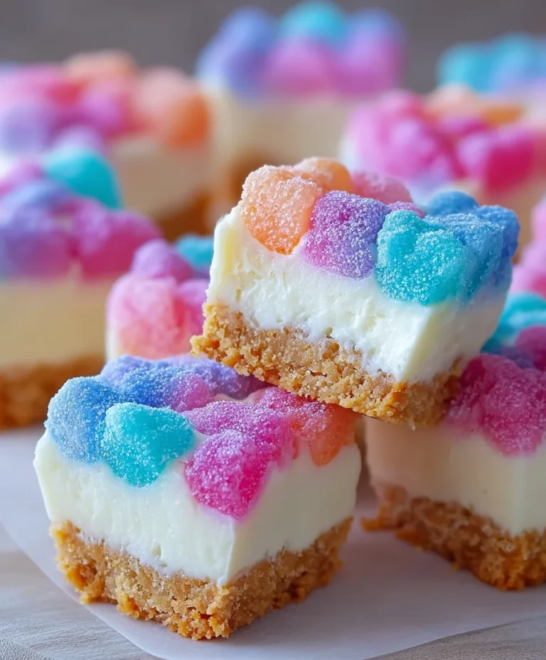 Gummy Cotton Candy Cheesecake Bites-Sweet Treat