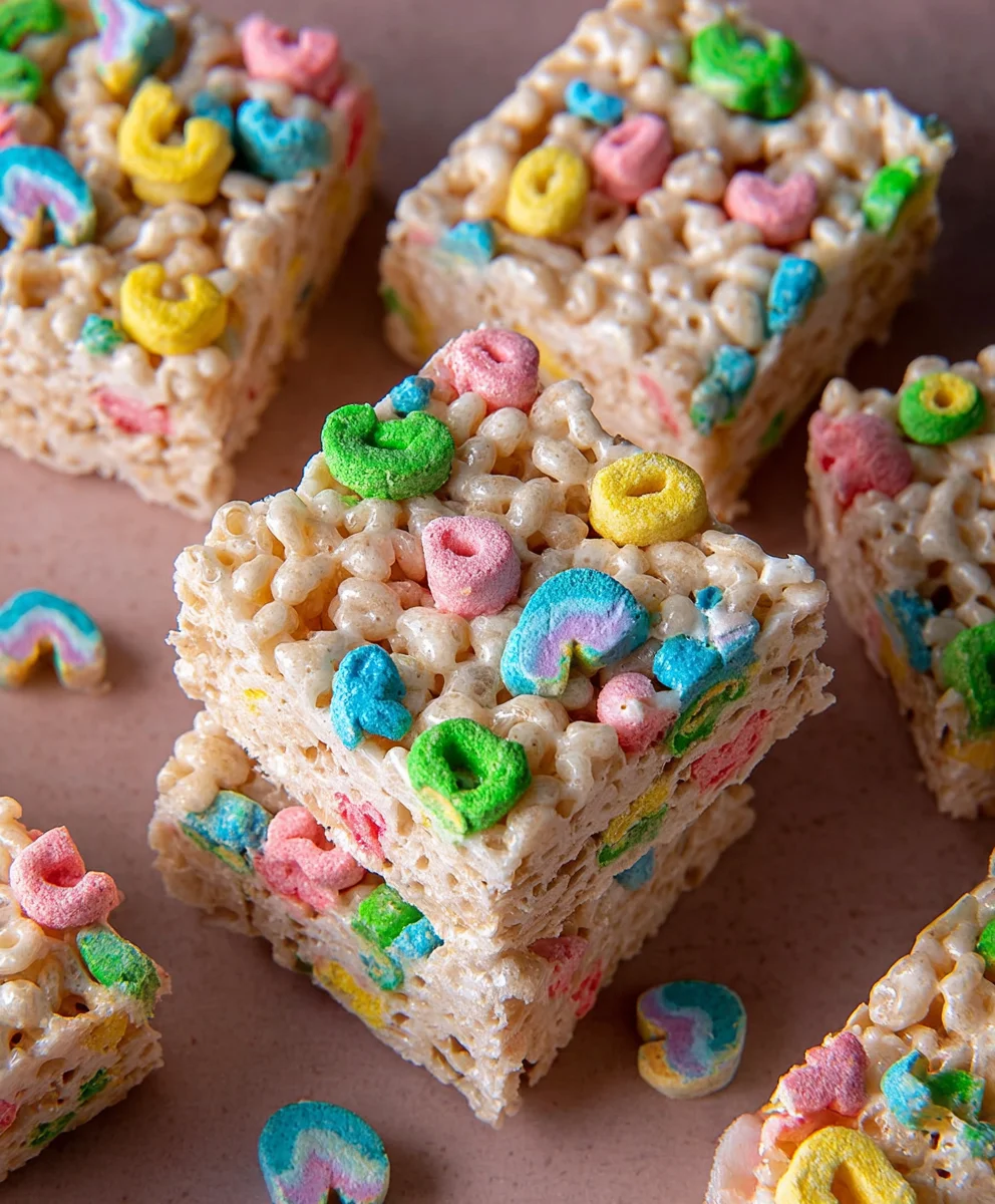 Lucky Charms Rice Krispie Treats-Easy Fun Recipe