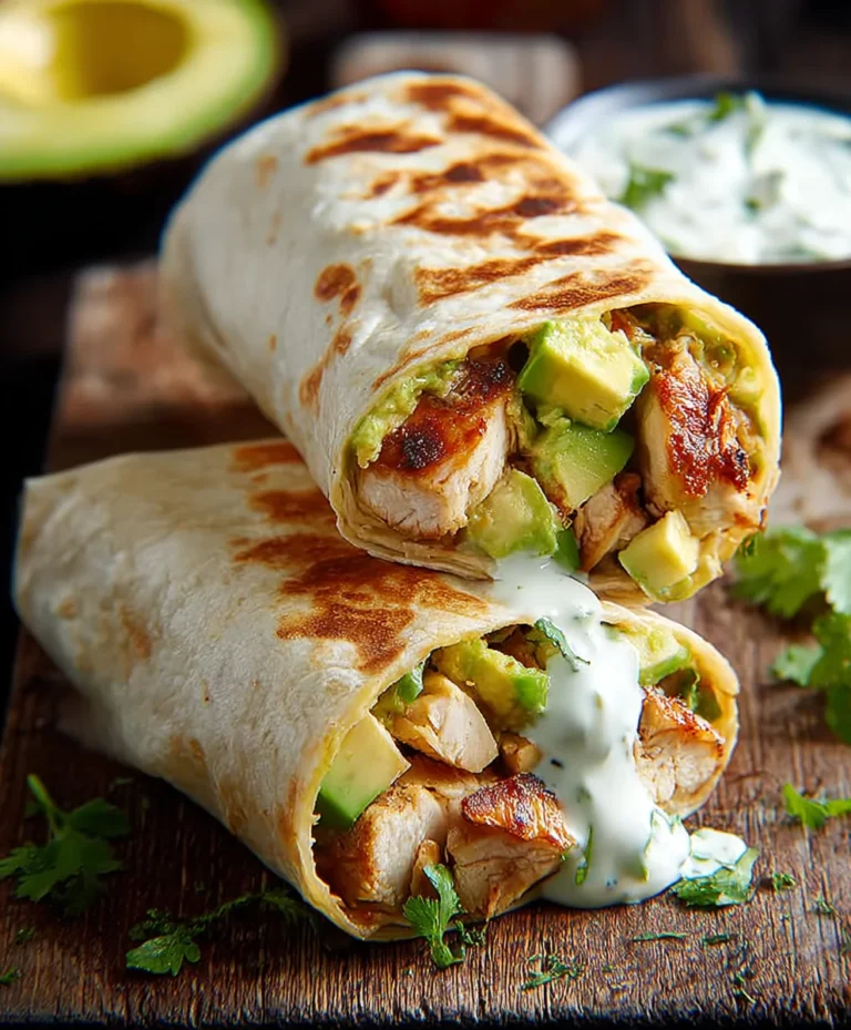 Quick Chicken Avocado Burritos – Easy Weeknight Meal
