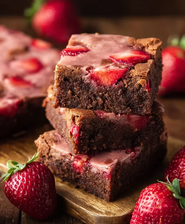 Delicious Strawberry Brownies – Easy & Chewy Recipe