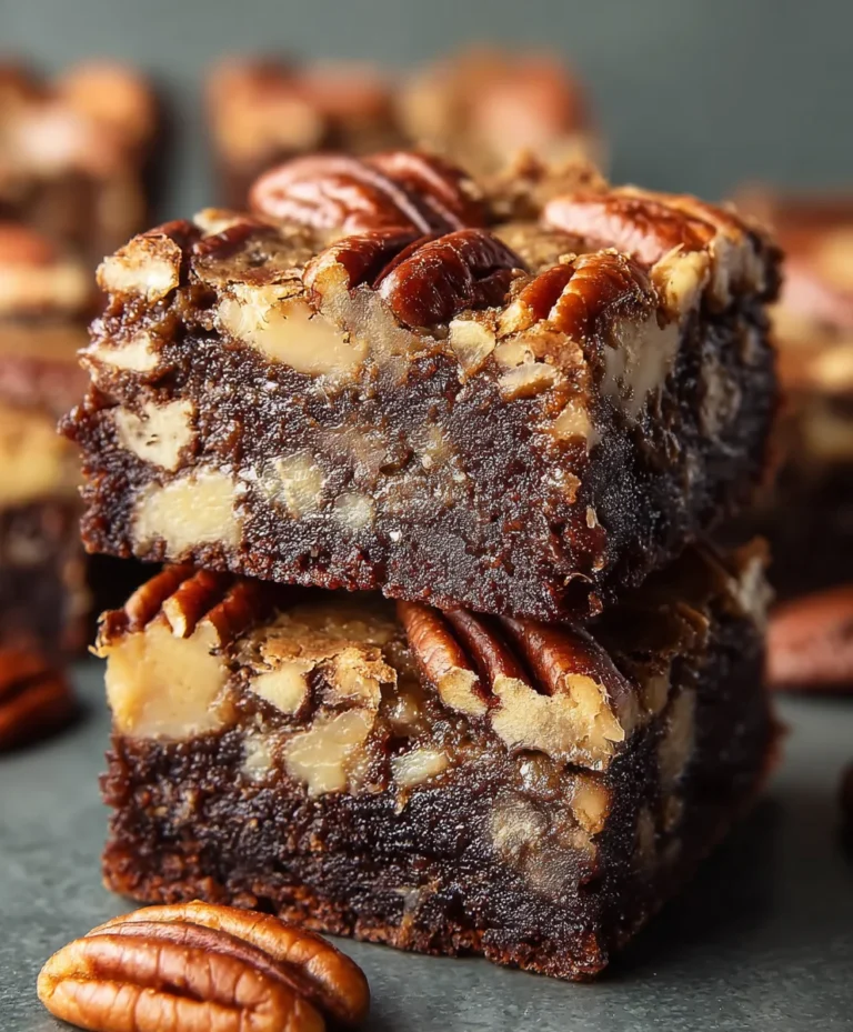 Pecan Pie Brownies- Decadent Dessert Recipe