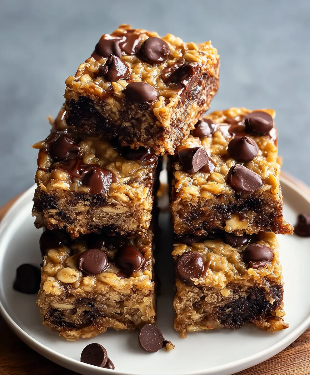 Easy Banana Oat Breakfast Bars-Quick Healthy Snack