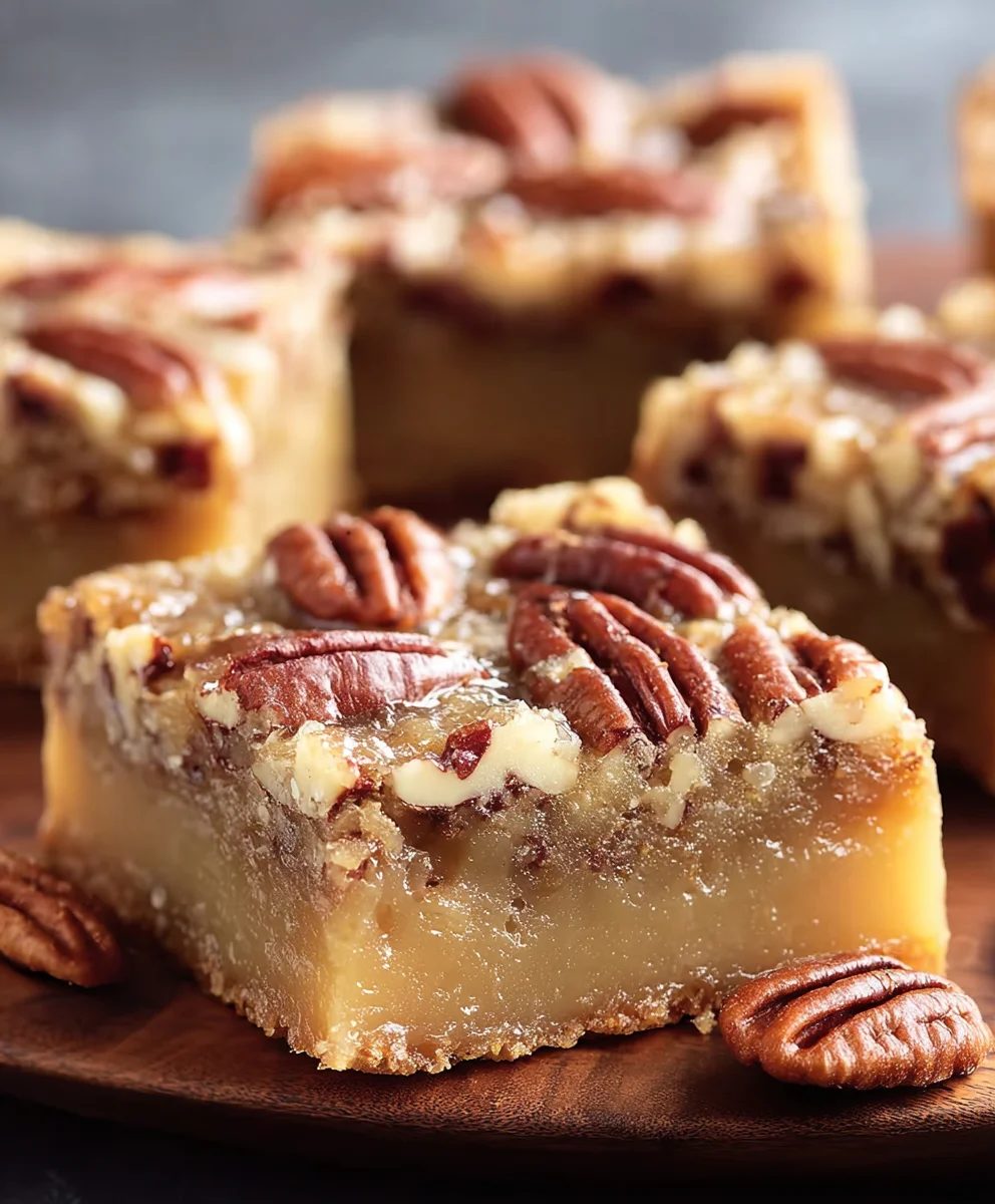 Carolina Pecan Bars-Irresistible Sweet Treat