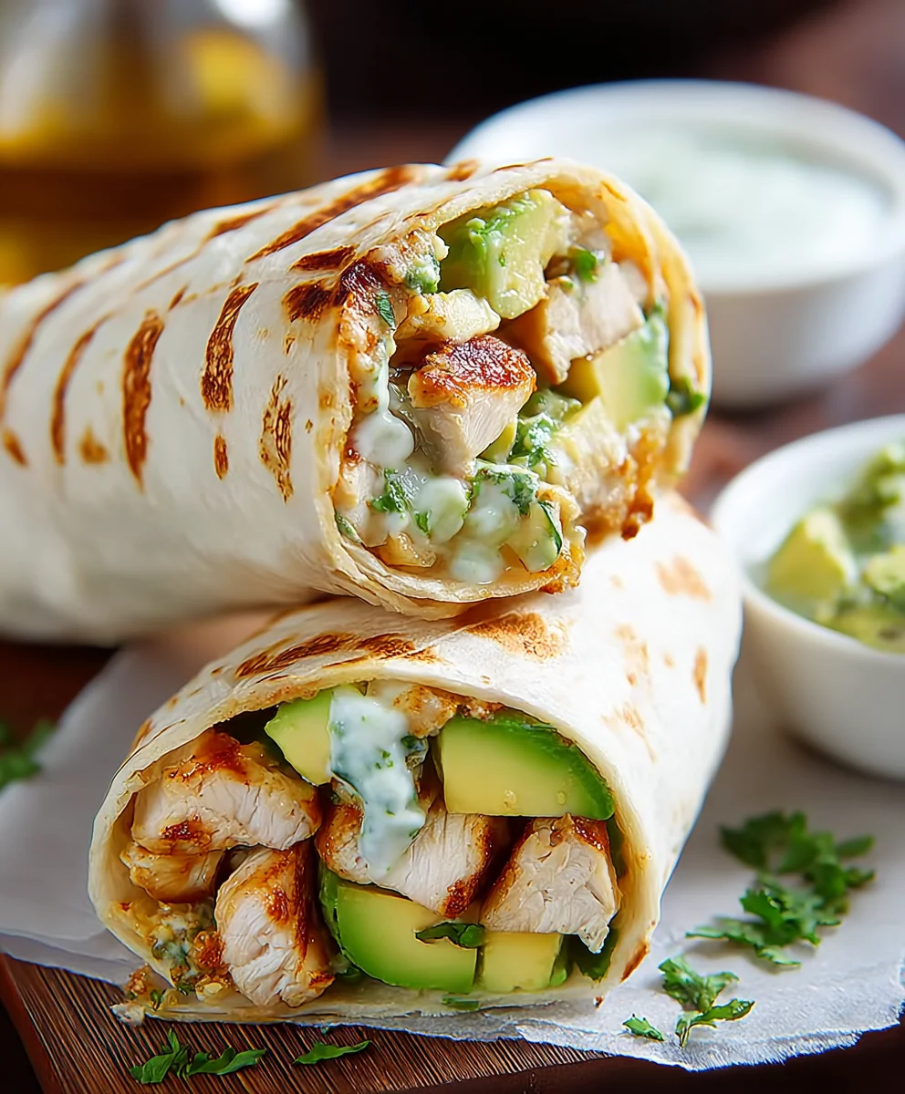 Quick Chicken Avocado Burritos - Easy Weeknight Meal
