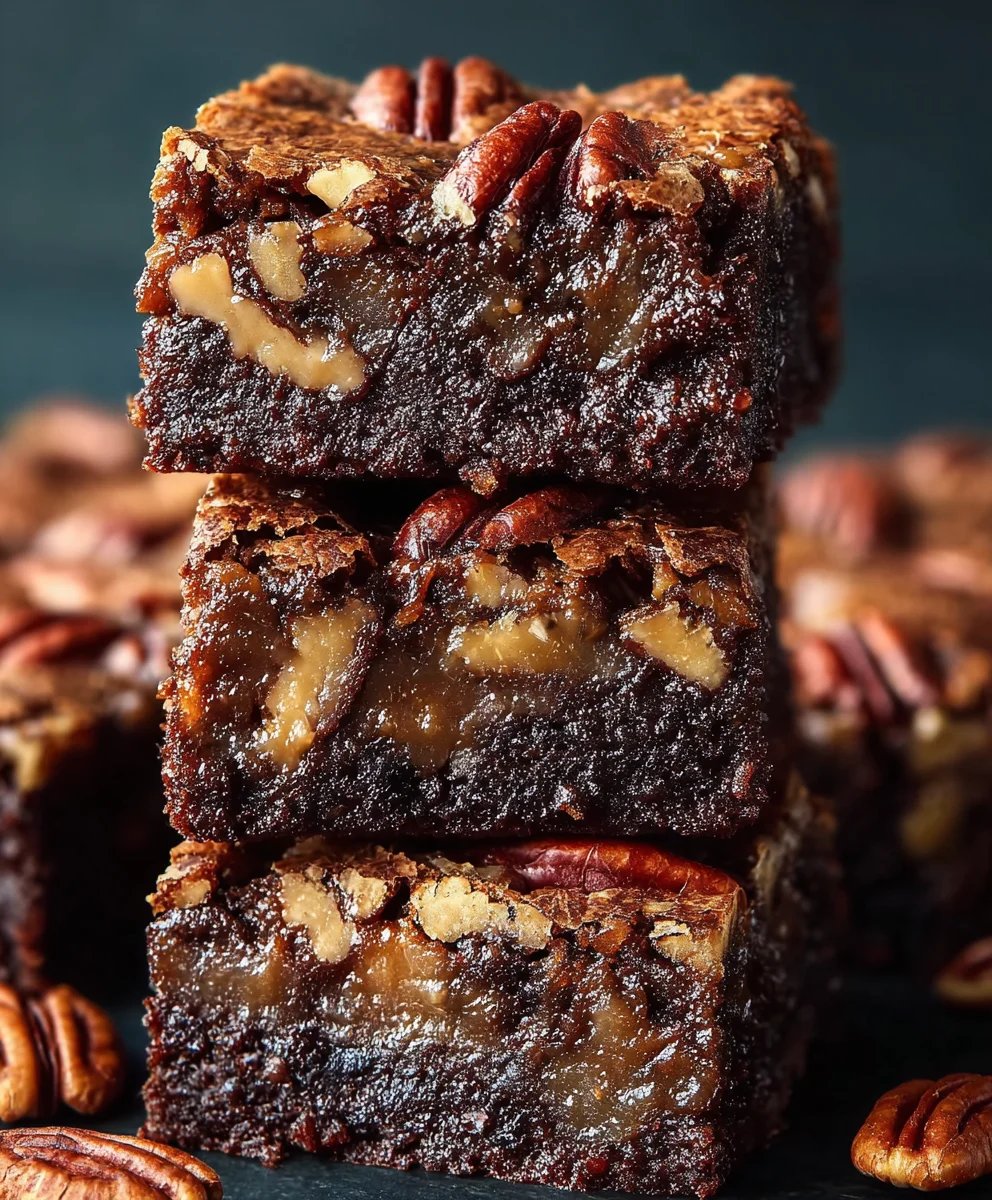 Pecan Pie Brownies- Decadent Dessert Recipe