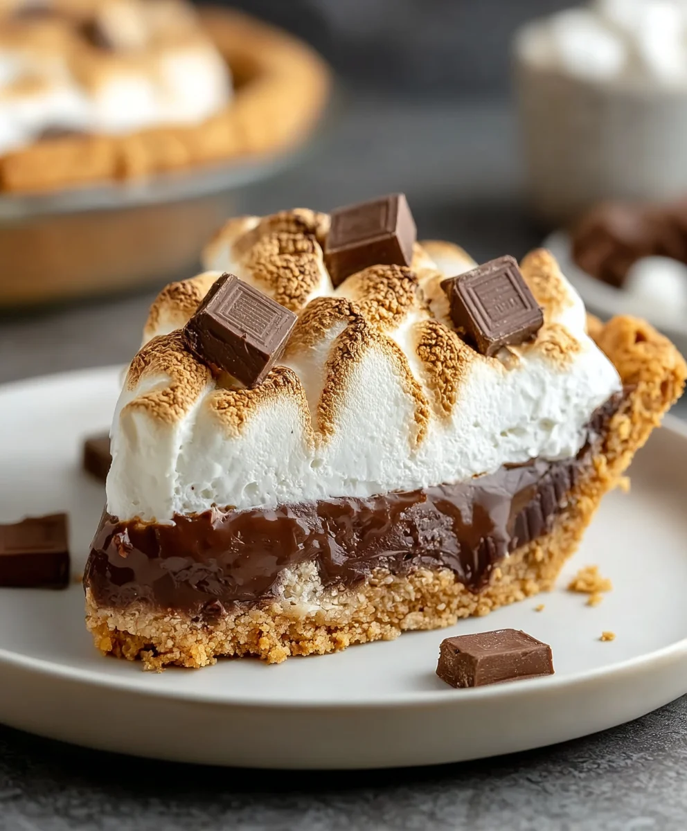 Decadent S'mores Pie-Easy Dessert Recipe