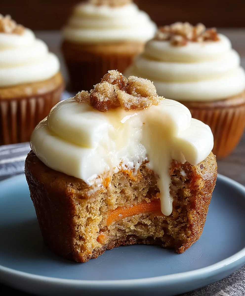 Carrot Cheesecake Cupcakes - Delicious Dessert Delight