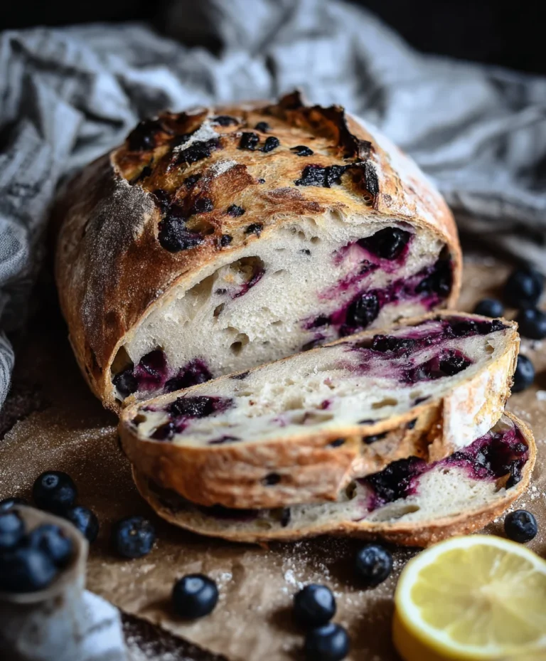 Lemon Blueberry Sourdough Bread Recipe-Easy & Delicious