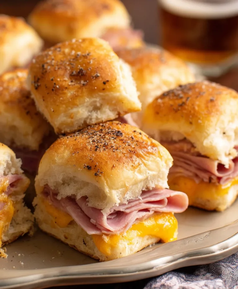 Beef Beef Ham Cheese Sliders – Easy Baked Recipe