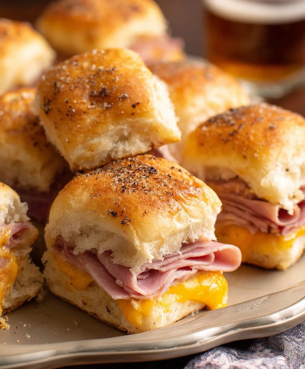 Beef Beef Ham Cheese Sliders - Easy Baked Recipe