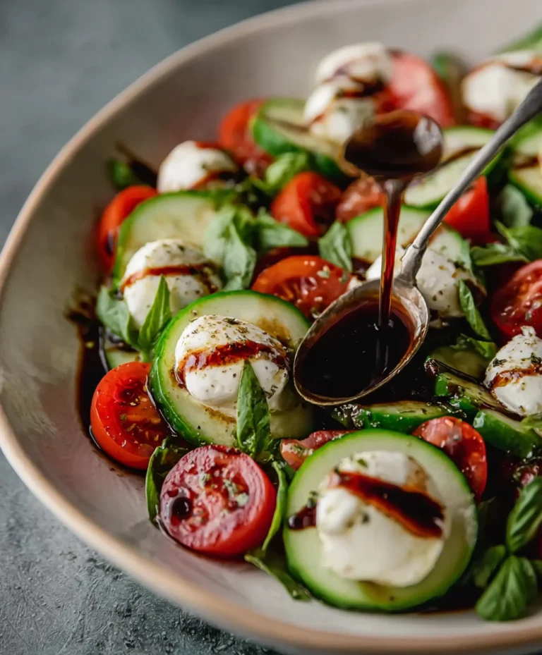 Cucumber Caprese Salad- Fresh & Easy Recipe