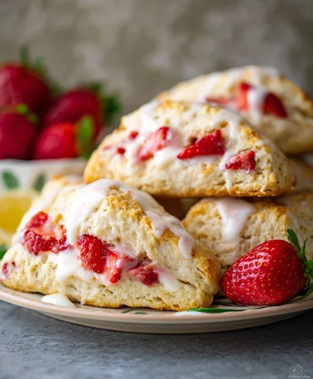 Strawberry Scones