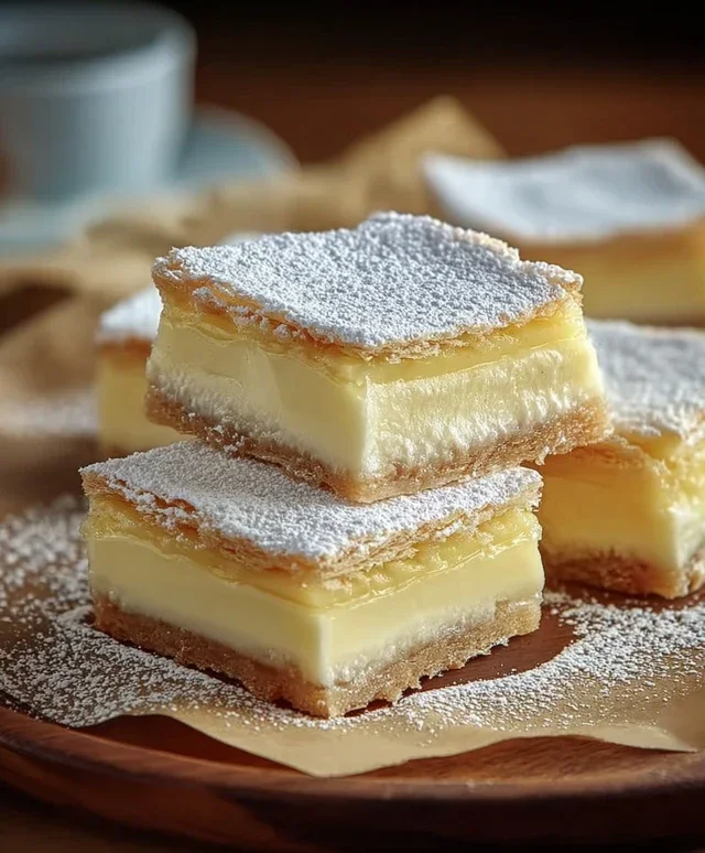 Vanilla Custard Cream Squares
