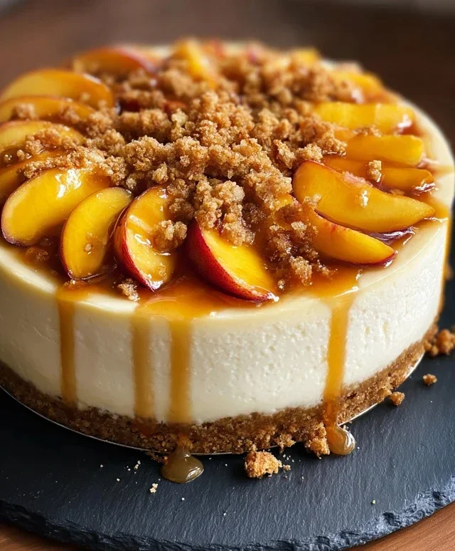 Peach Cobbler Cheesecake Recipe