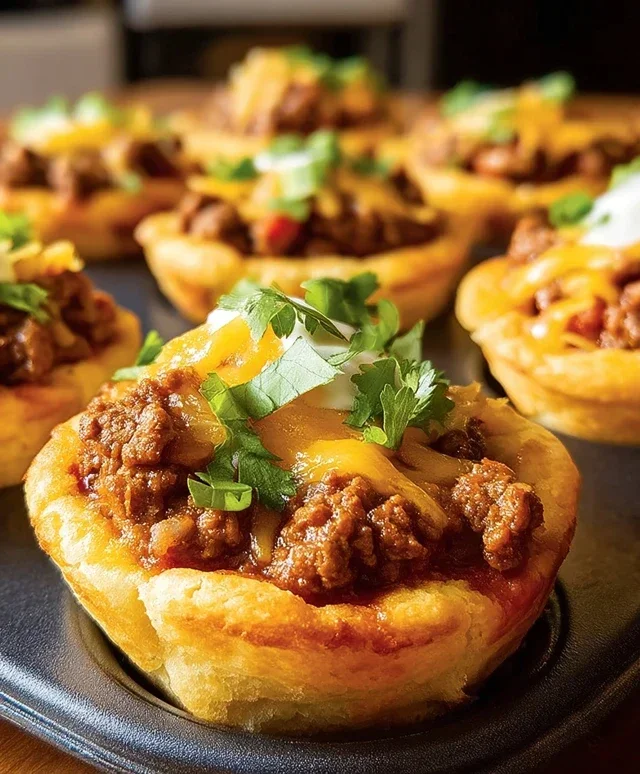 Taco Biscuit Cups