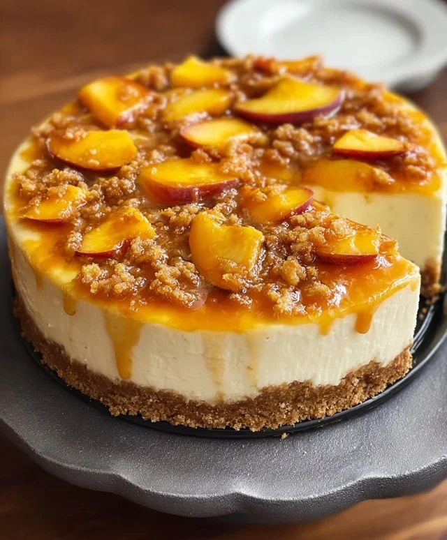 Peach Cobbler Cheesecake Recipe