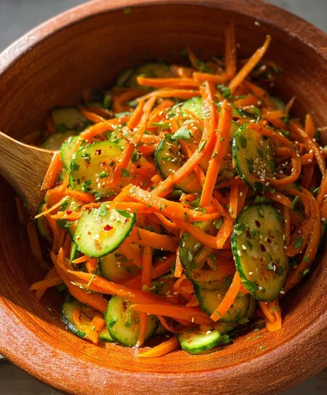 Carrot and Cucumber Ribbon Salad