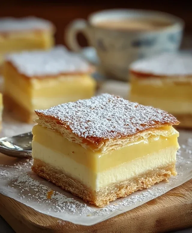 Vanilla Custard Cream Squares