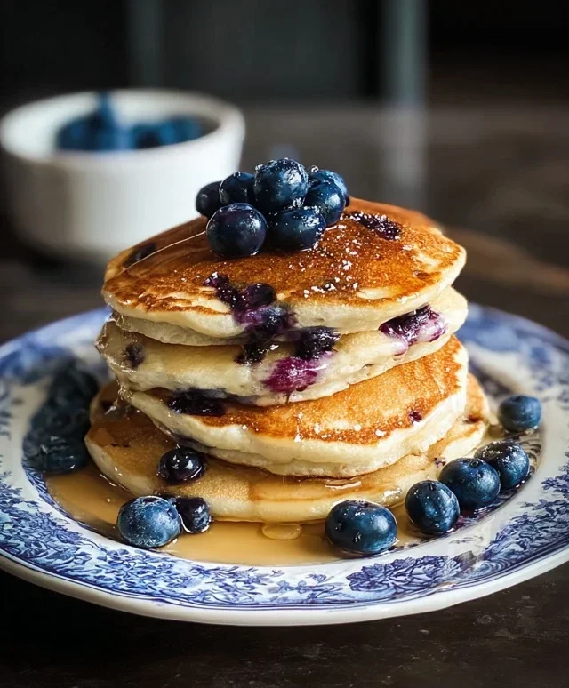 Easy Blueberry Pancake