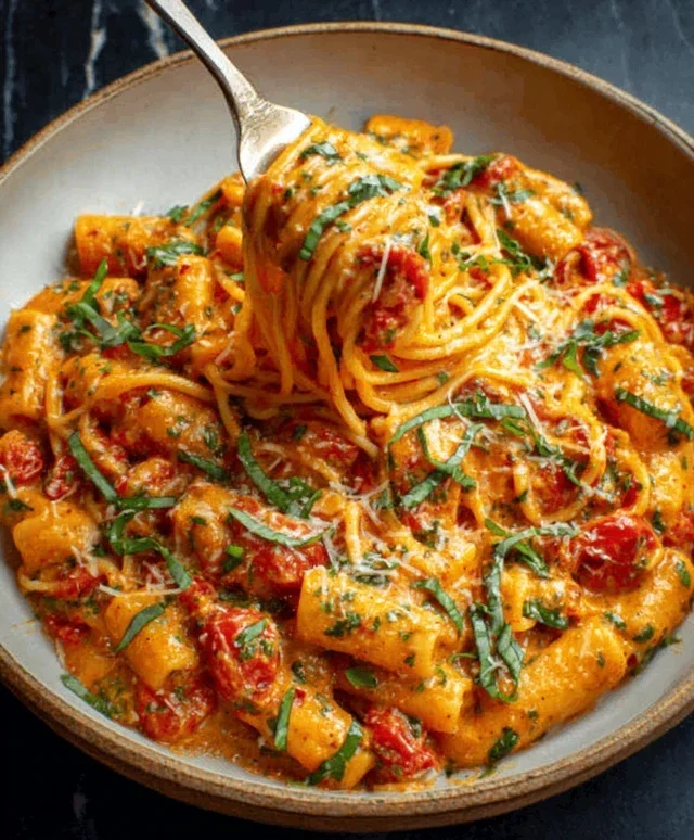 Creamy Tomato Garlic Pasta