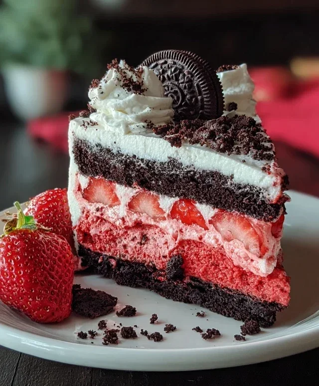Strawberry Oreo Cake