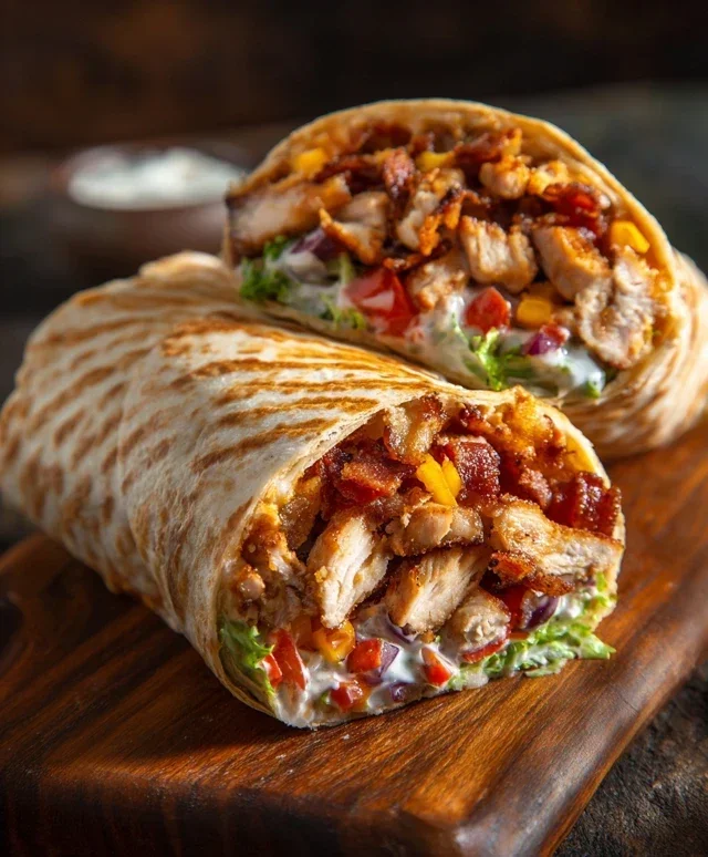 Crispy Chicken Beef Beef Bacon Ranch Wrap