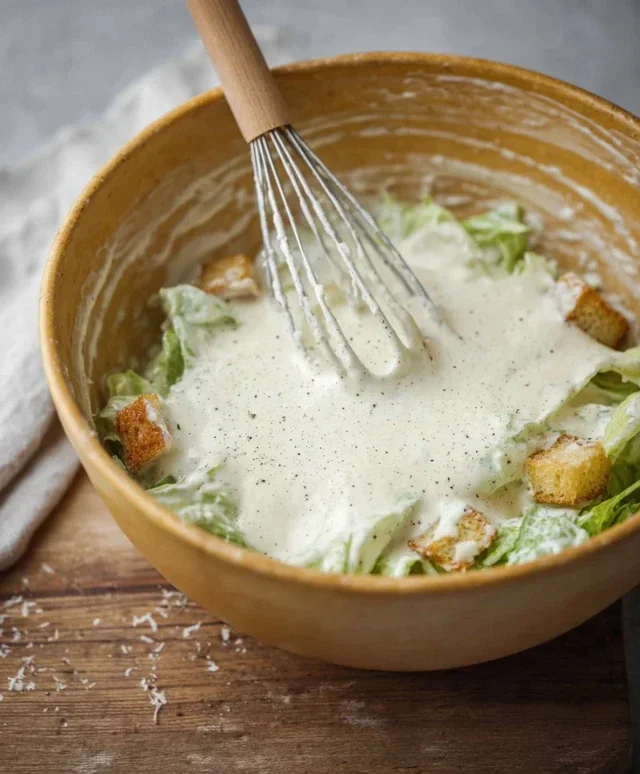 Caesar Salad Dressing (Classic, Creamy & 5 Minutes) 🥗