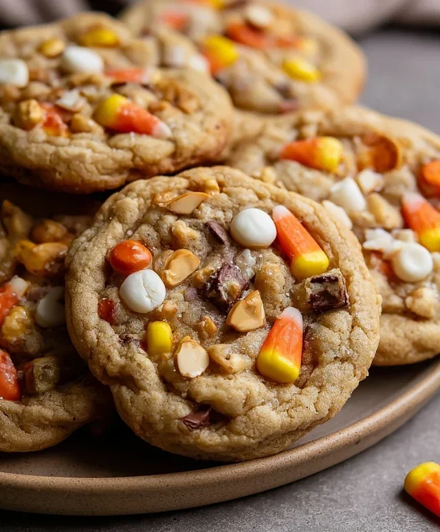 Candy Corn Trail Mix Cookies